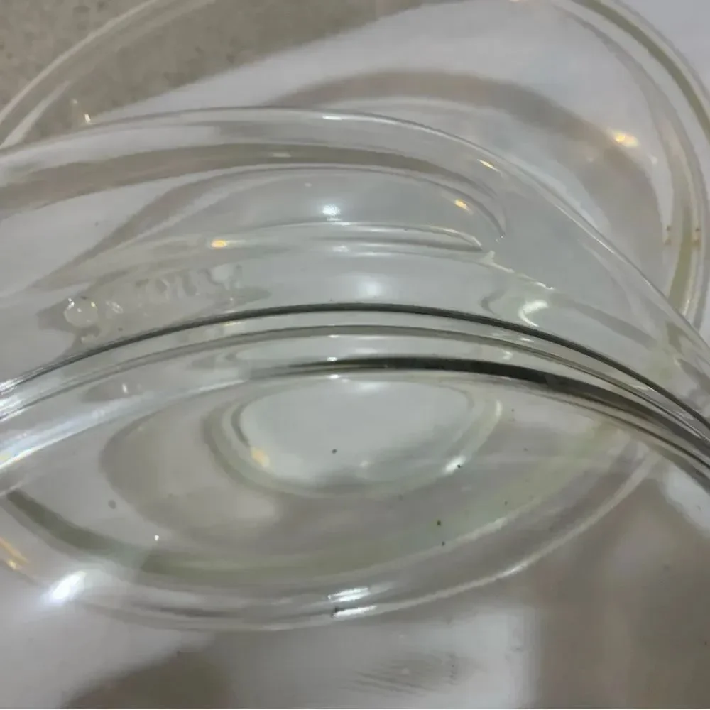 Vintage Pyrex 1.5 Qt Clear Glass Ovenware Dish Bakeware Lid Casserole USA Made